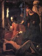 Georges de La Tour Die Auffindung der Leiche des Hl.Sebastian painting